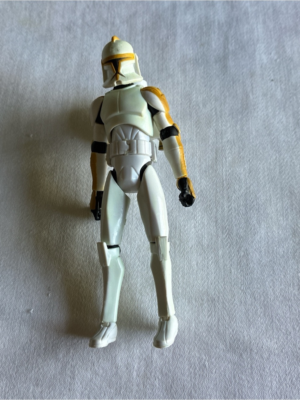 Star Wars White and Yellow Clone Trooper Action Figure